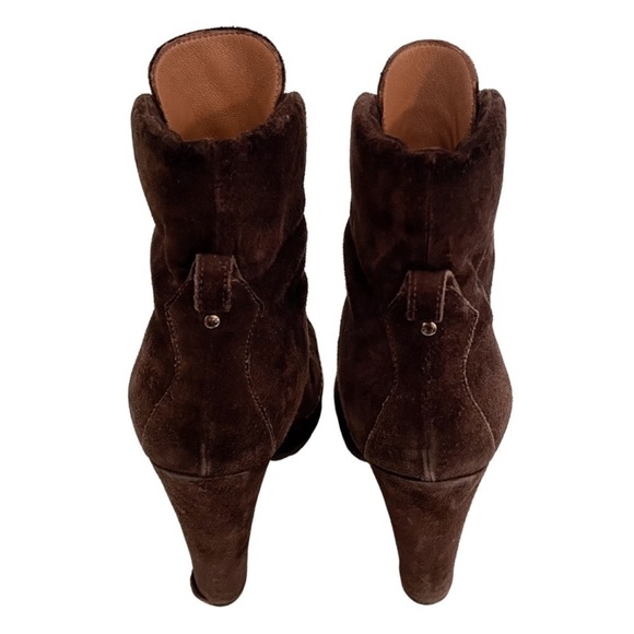 Alaia Suede Platform Heeled Combat Boots 38.5 - Picture 6 of 11